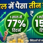3 साल में पैसा तीन गुना! 1 साल में 77% और 1 महीने में 15% रिटर्न ने निवेशकों को मालामाल बना दिया matual fund
