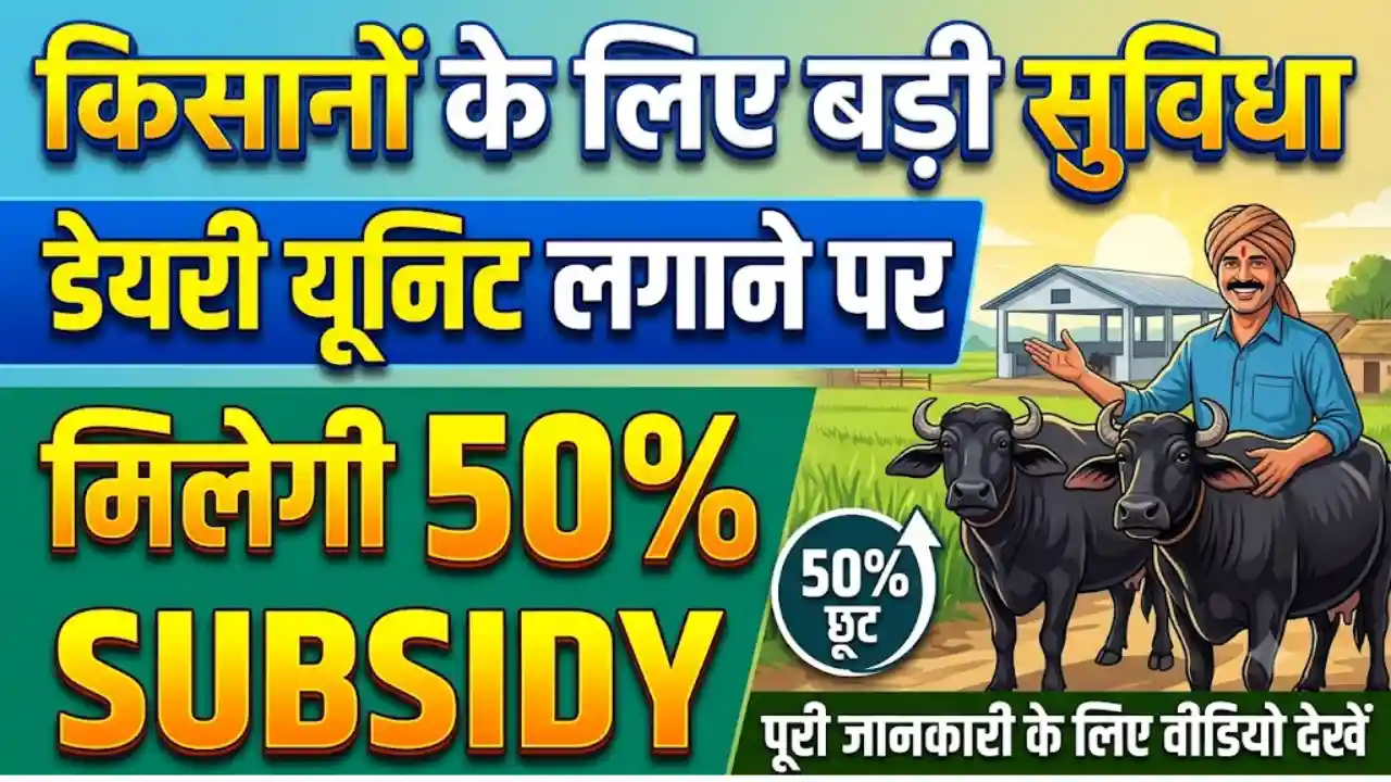 Subsidy on dairy farming